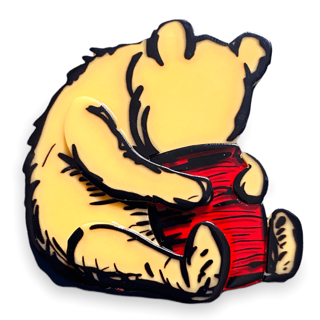 "Silly Old Bear" Brooch by Lipstick & Chrome - Quirks!