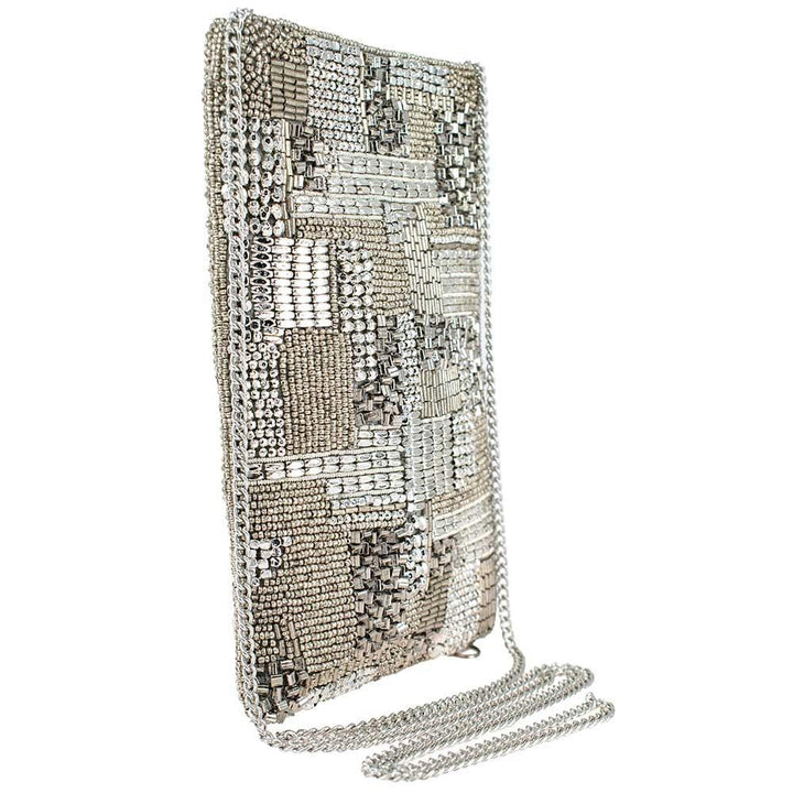 Silver Maze Crossbody Phone Bag by Mary Frances image 3