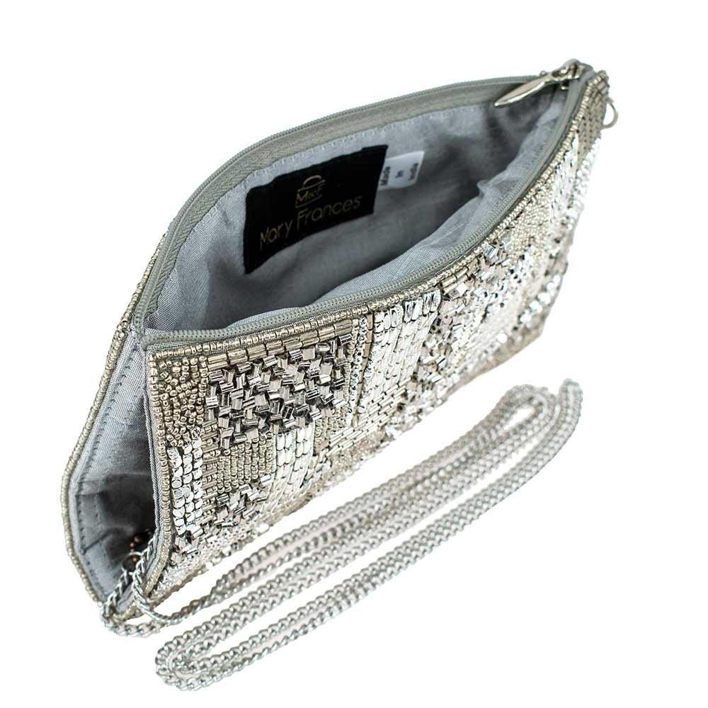 Silver Maze Crossbody Phone Bag by Mary Frances image 5