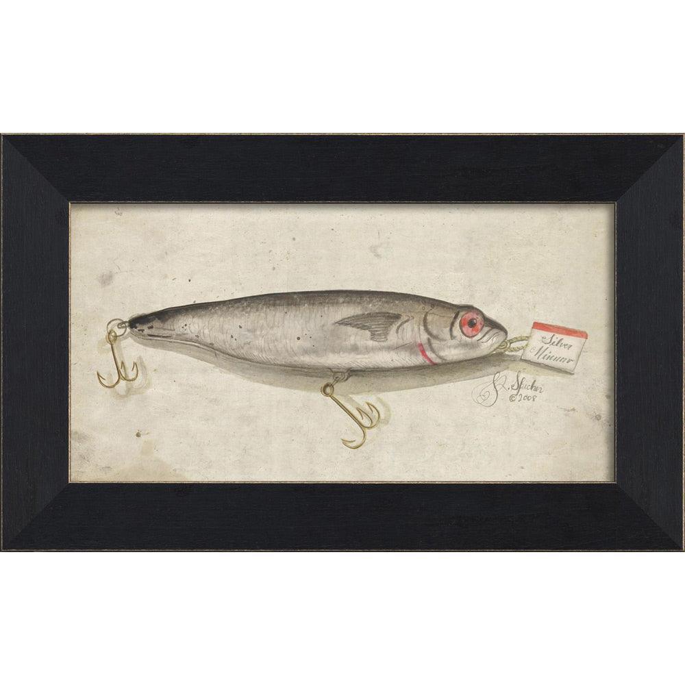 Silver Minnow Lure Wall Art By Spicher and Company - Quirks!