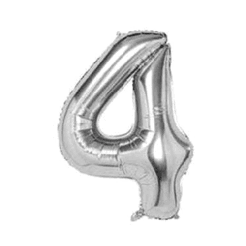 Silver Number Balloon Foil Balloon F07M1-79-4