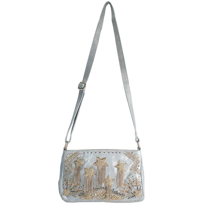 Silver Streak Crossbody Handbag by Mary Frances image 5