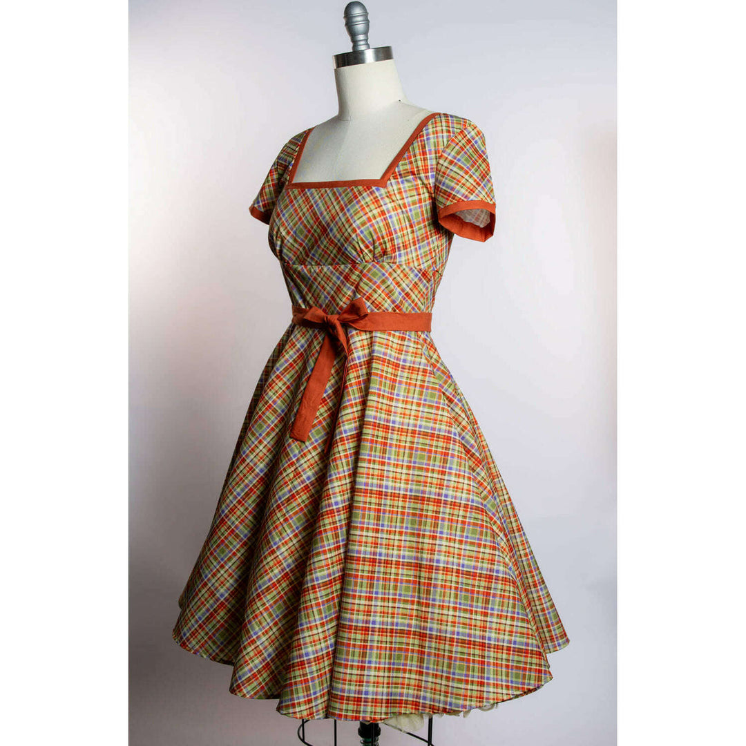 Simone Dress- Rusty Plaid *sale