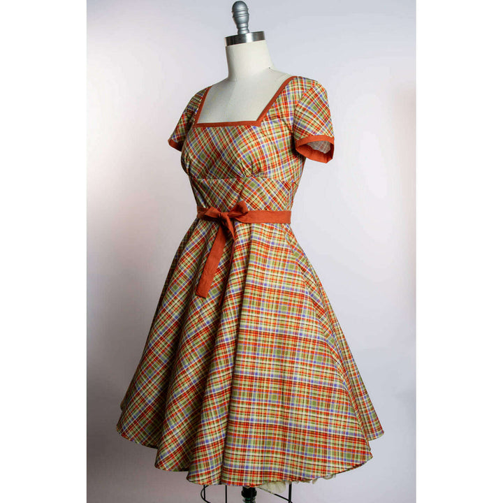 Simone Dress- Rusty Plaid *sale