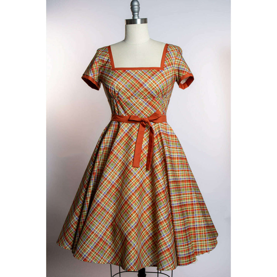 Simone Dress- Rusty Plaid *sale