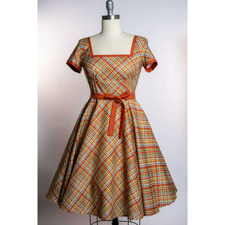 Simone Dress- Rusty Plaid *sale