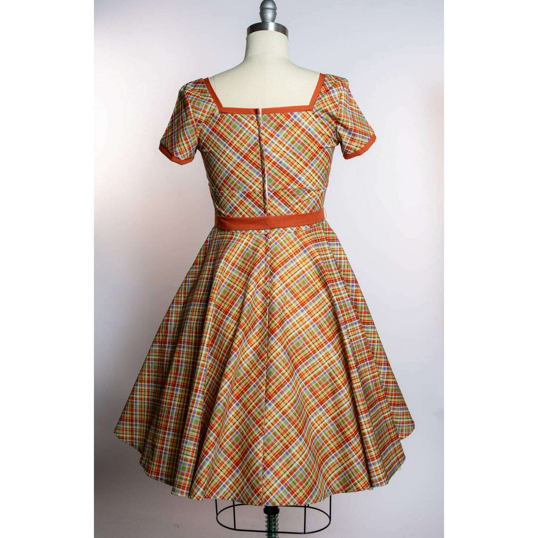 Simone Dress- Rusty Plaid *sale
