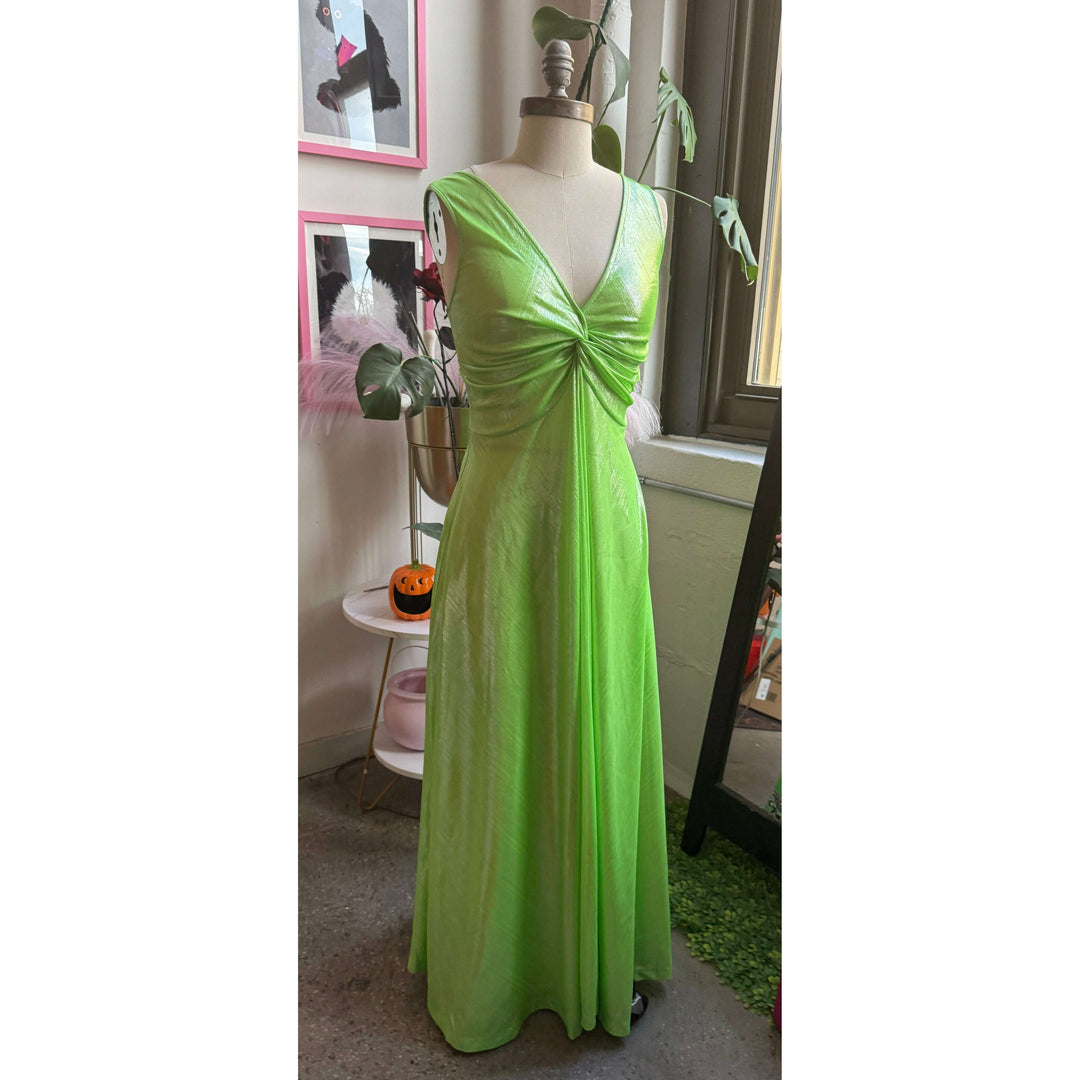 Siren Dress in Slime Queen Green