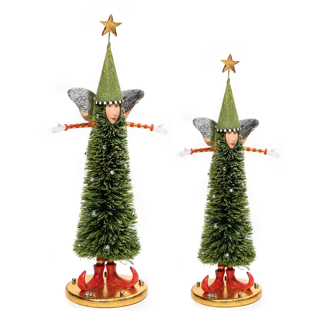 Sisal Angel Tree Figures - Set of 2 by Patience Brewster - Quirks!