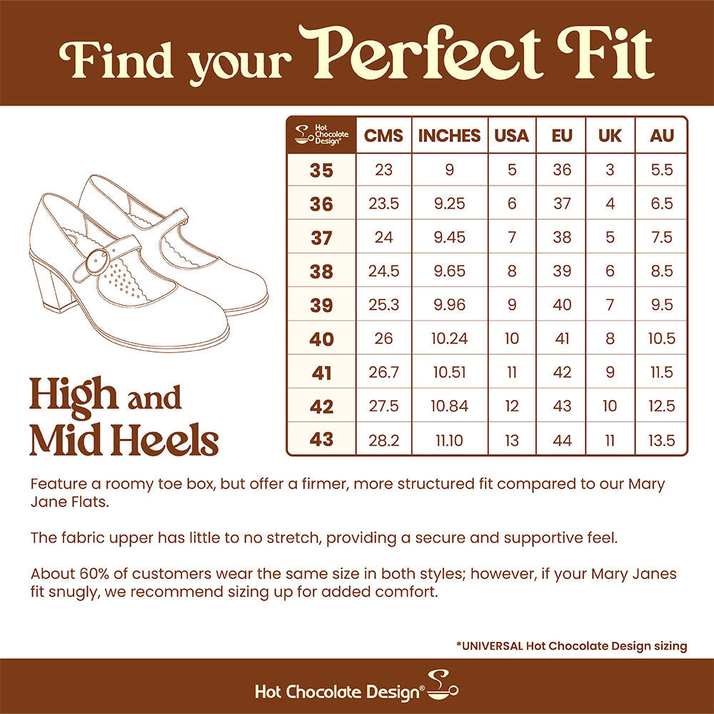 Black Moon Women's Mid Heels Mary Jane