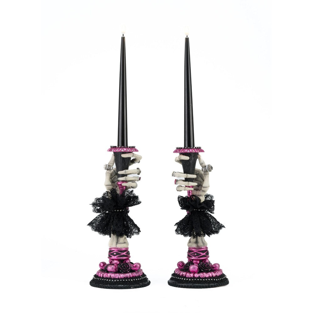 Skeleton Hand Candle Sticks Set of 2 by Katherine's Collection  1