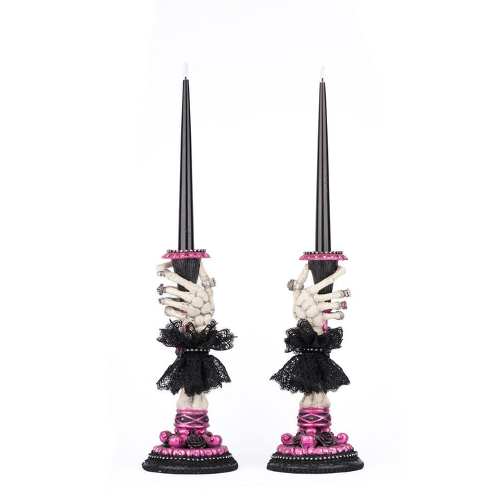 Skeleton Hand Candle Sticks Set of 2 by Katherine's Collection  5