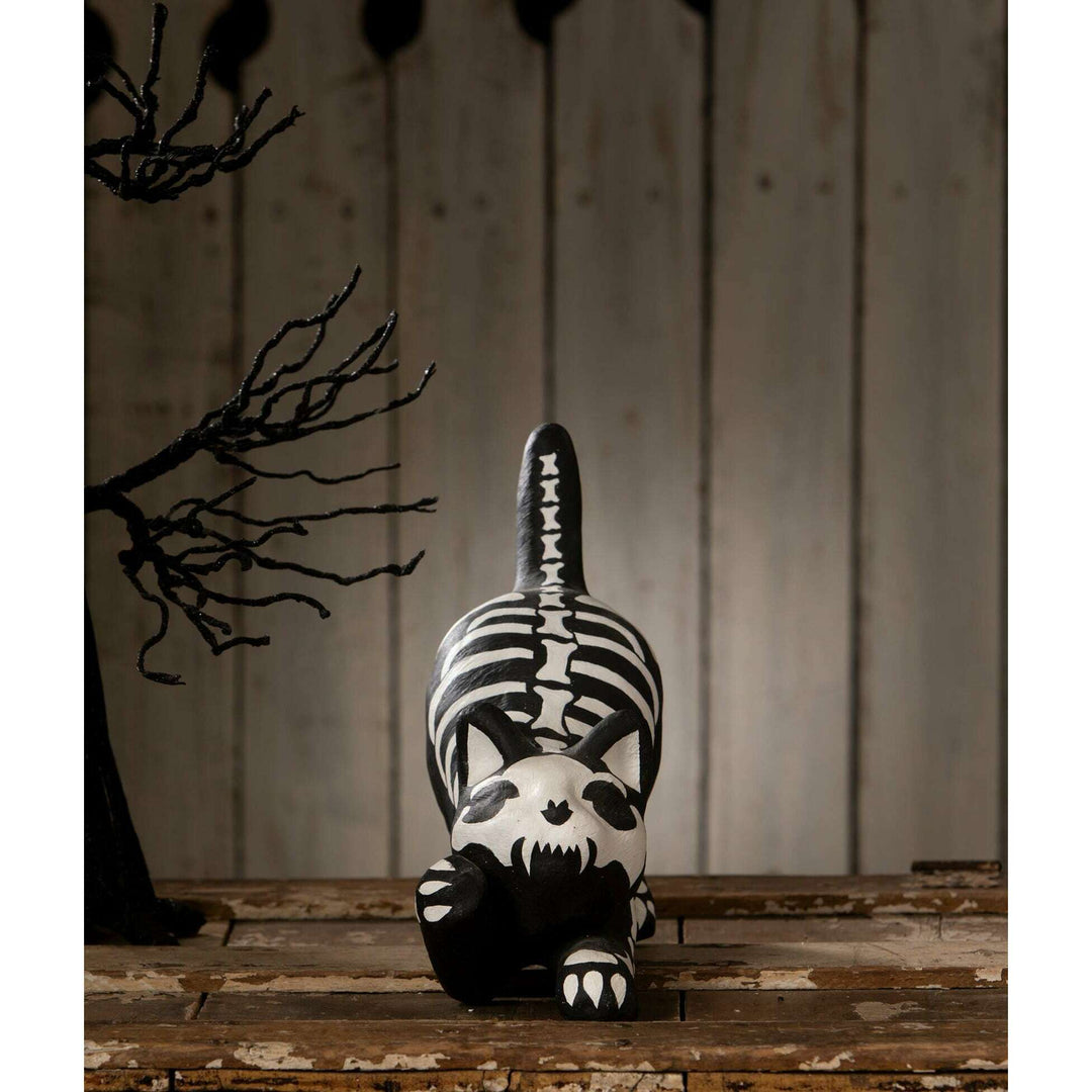 Skeleton Paper Mache Cat by Bethany Lowe Designs, image 4