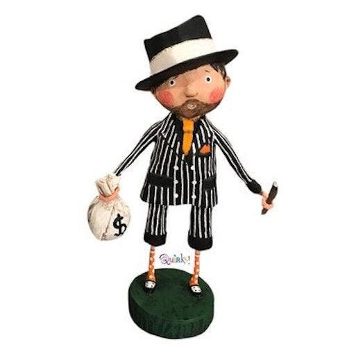 Skeleton Princess and Lil' Gangster Set of 2 Halloween Figurines by Lori Mitchell - Quirks!