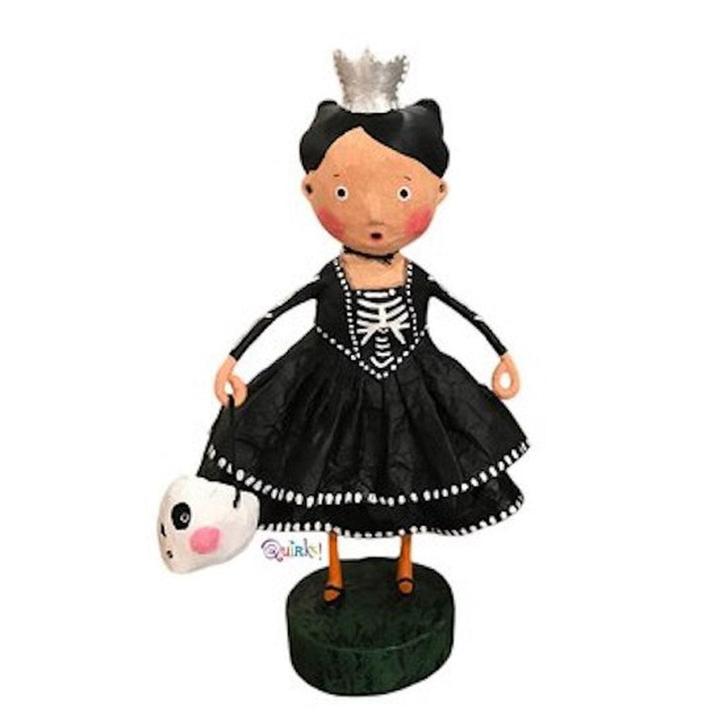 Skeleton Princess and Lil' Gangster Set of 2 Halloween Figurines by Lori Mitchell - Quirks!