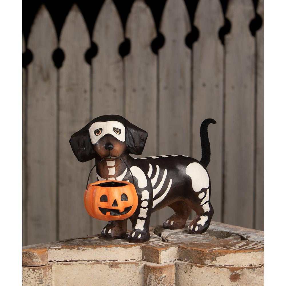 Skelly Pup Paper Mache by Bethany Lowe Designs image