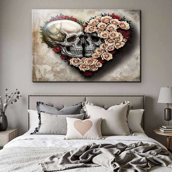 Skull and Flowers Wall Art IX