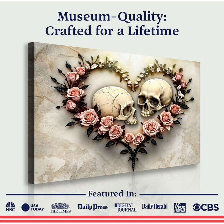 Skull and Flowers Wall Art VI