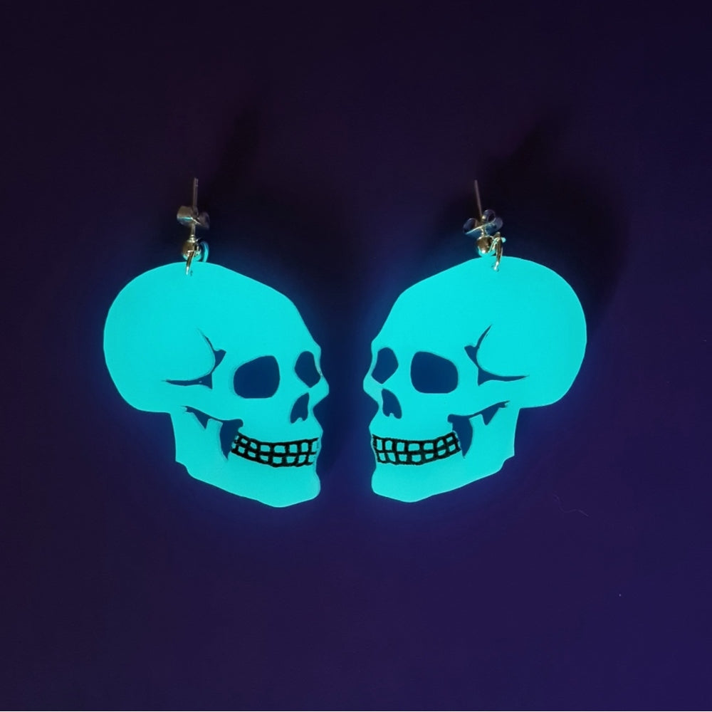 Skull Earrings by Cherryloco Jewellery 1