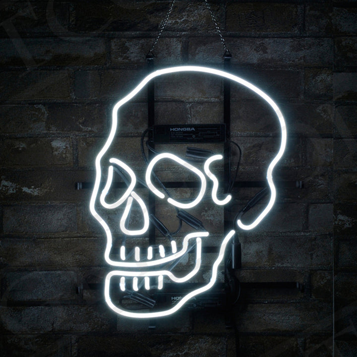 Skull Bone Shape Neon Light Sign
