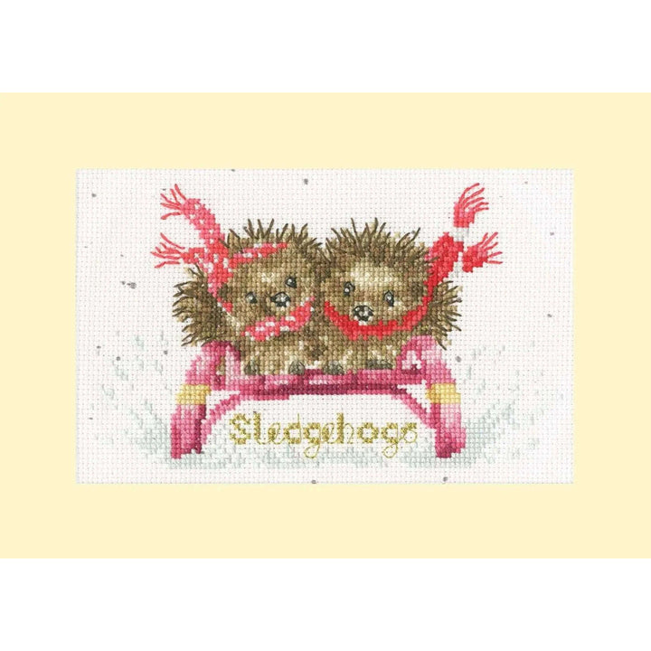 Sledgehogs XMAS76 Counted Cross Stitch Kit