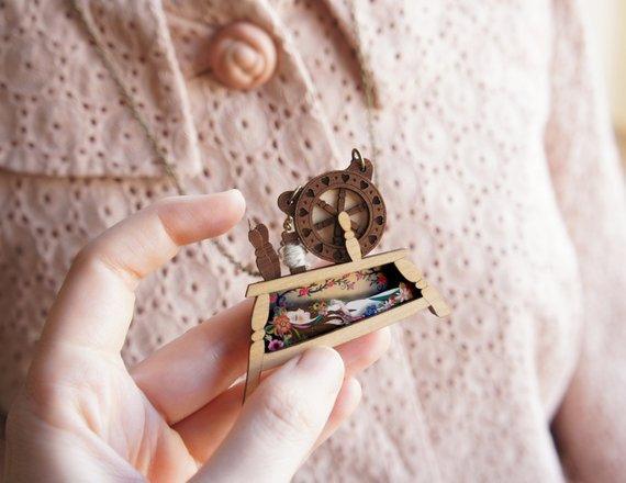 Sleeping Beauty Brooch by LaliBlue - Quirks!