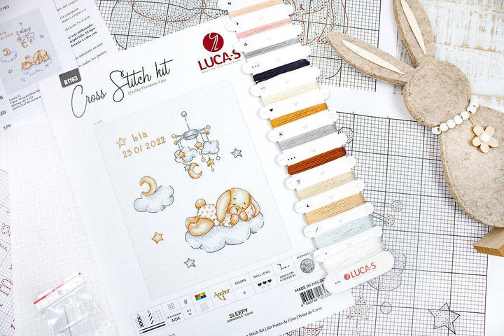 Sleepy B1193L Counted Cross-Stitch Kit