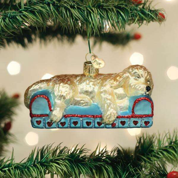 Sleepy Doodle Dog Ornament