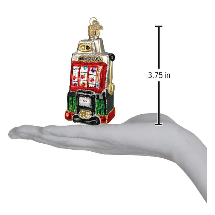 Old World Christmas Slot Machine Blown Glass Ornament
