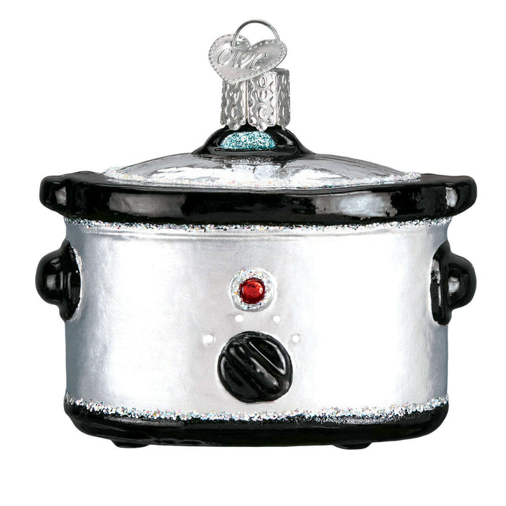 Old World Christmas Slow Cooker Blown Glass Ornament
