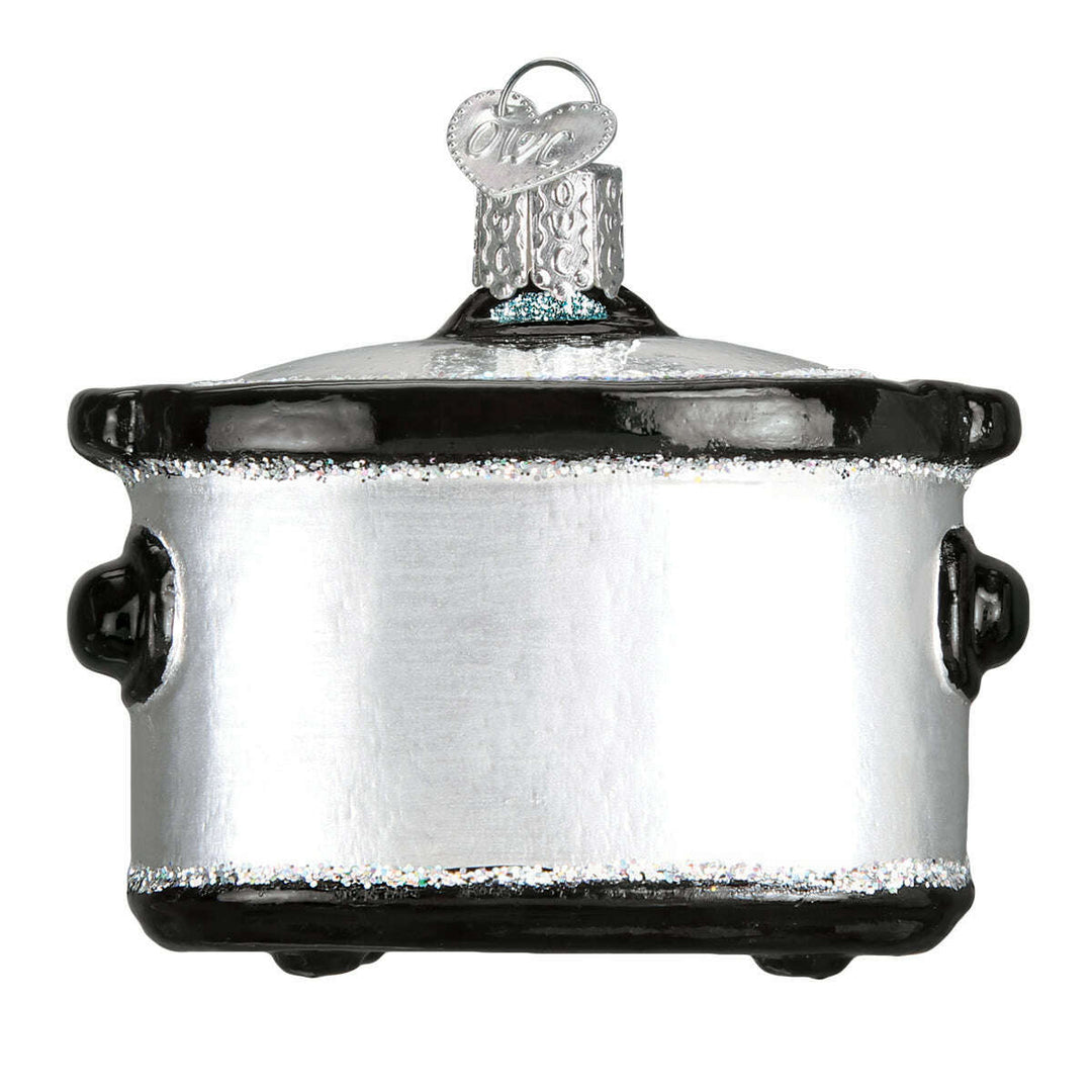 Old World Christmas Slow Cooker Blown Glass Ornament