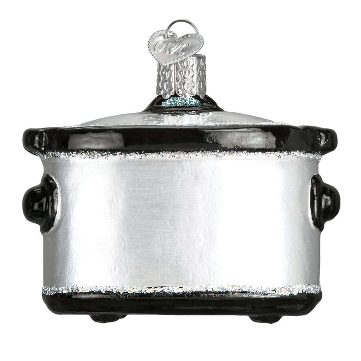 Old World Christmas Slow Cooker Blown Glass Ornament