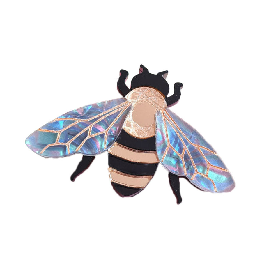Small Bee Brooch by Cherryloco Jewellery 1
