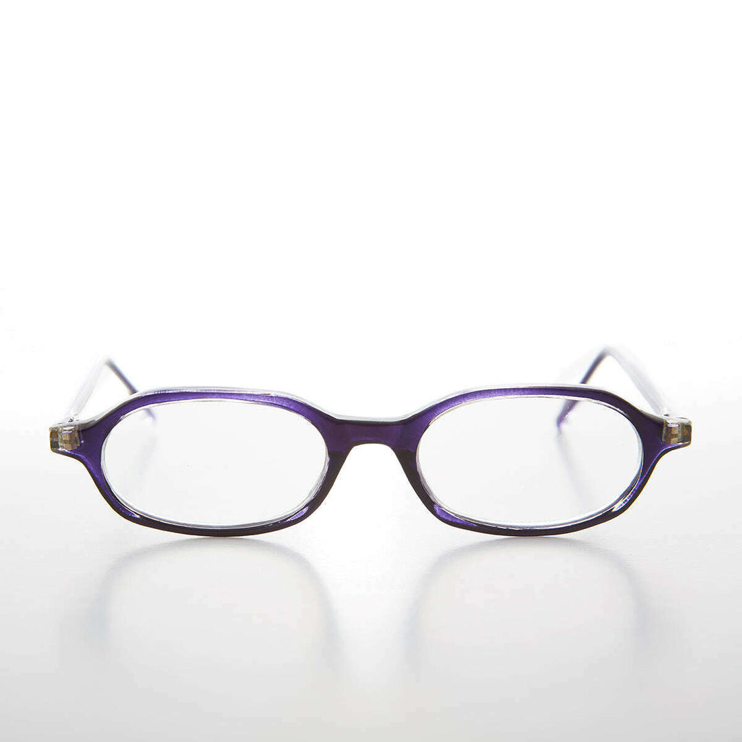 Small Oval Half Frame Reading Glasses - Holly