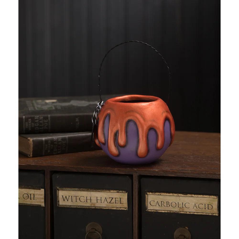 Small Purple Apple with Orange Poison Bucket by LeeAnn Kress - Quirks!