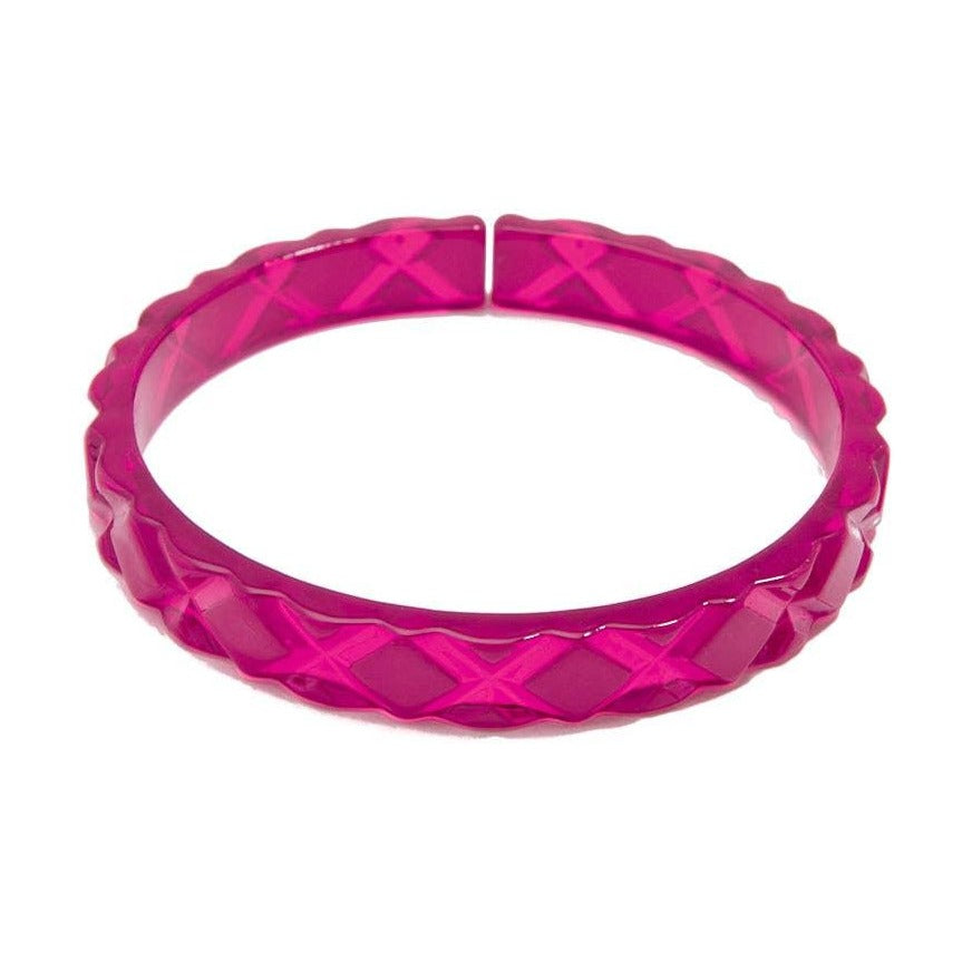 Small Quilted Resin Bangle Bracelet - Quirks!