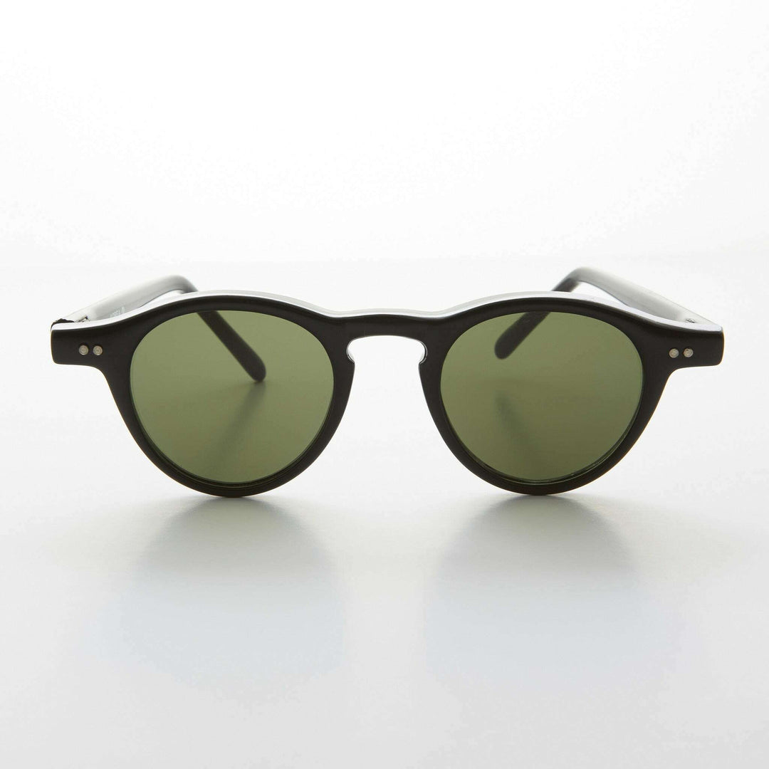 Small Round Dapper Pantos Vintage Sunglass  - Rodgers