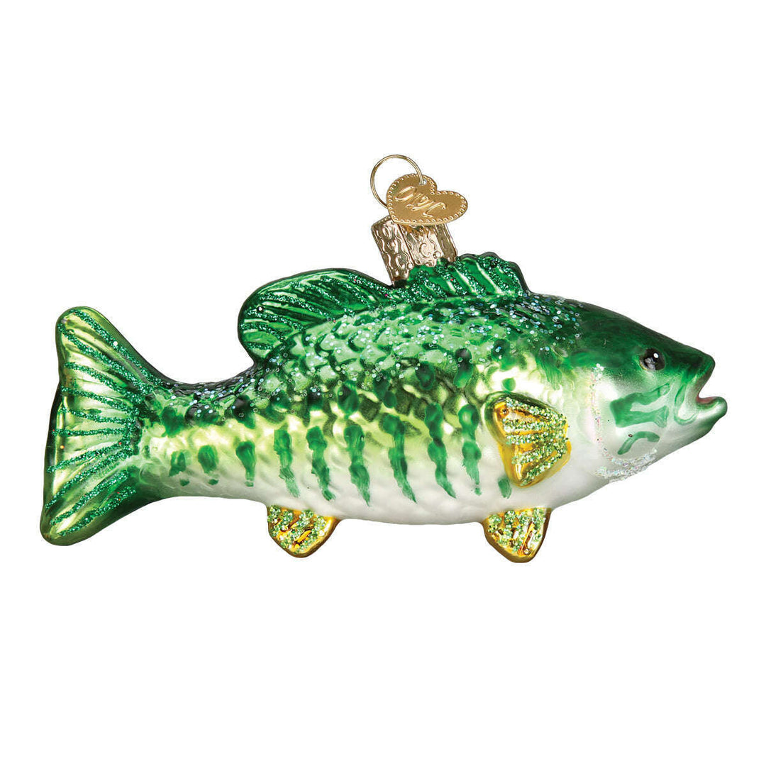 Old World Christmas Smallmouth Bass Blown Glass Ornament