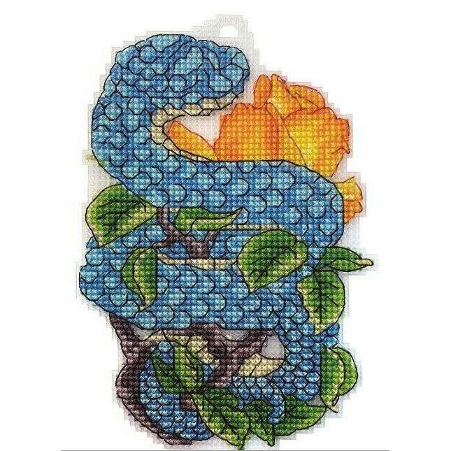Snake Counted cross stitch kit 8089A