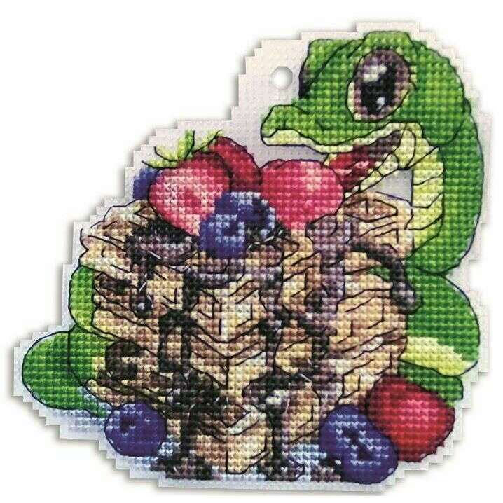Snake Counted cross stitch kit 8093A