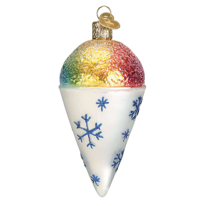 Old World Christmas Snow Cone Blown Glass Ornament