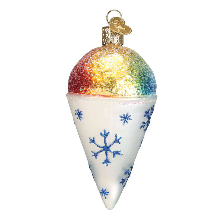 Old World Christmas Snow Cone Blown Glass Ornament