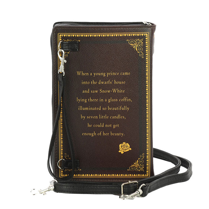Snow White Book Clutch In Vinyl by Book Bags