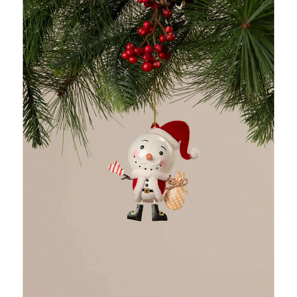Snowman Santa Ornament by Bethany Lowe Designs, image 2