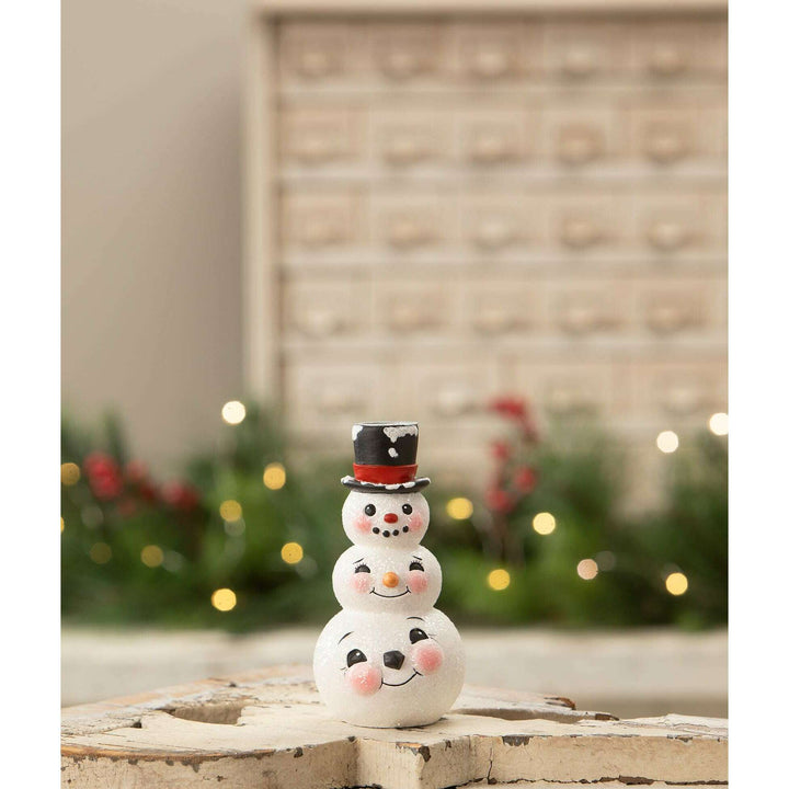 Snowman Stack Candlestick by Bethany Lowe Designs, image 2