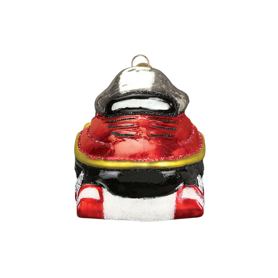 Old World Christmas Snowmobile Blown Glass Ornament