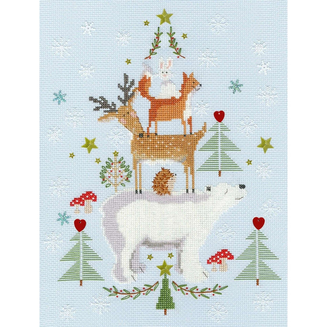 Snowy Stack XX16 Counted Cross Stitch Kit