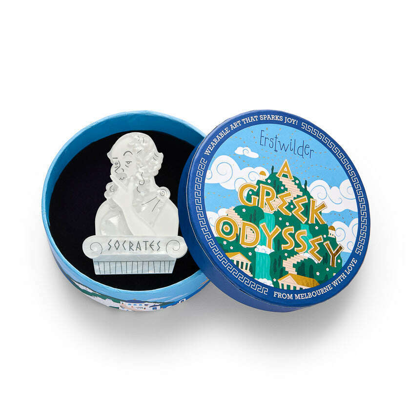 Socratic Method Brooch by Erstwilder