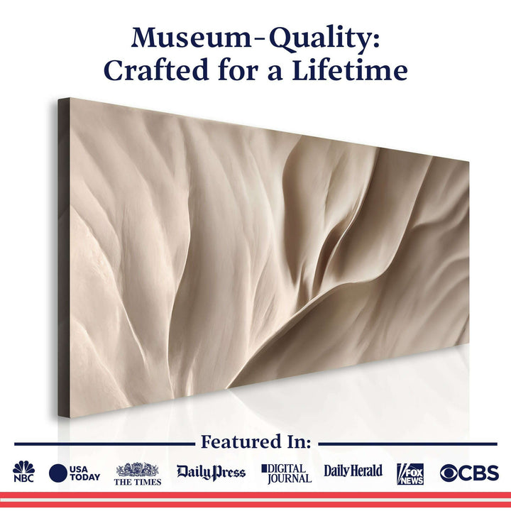 Soft Waves of Elegance Wall Art