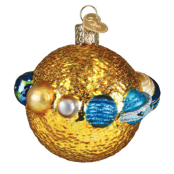 Old World Christmas Solar System Blown Glass Ornament